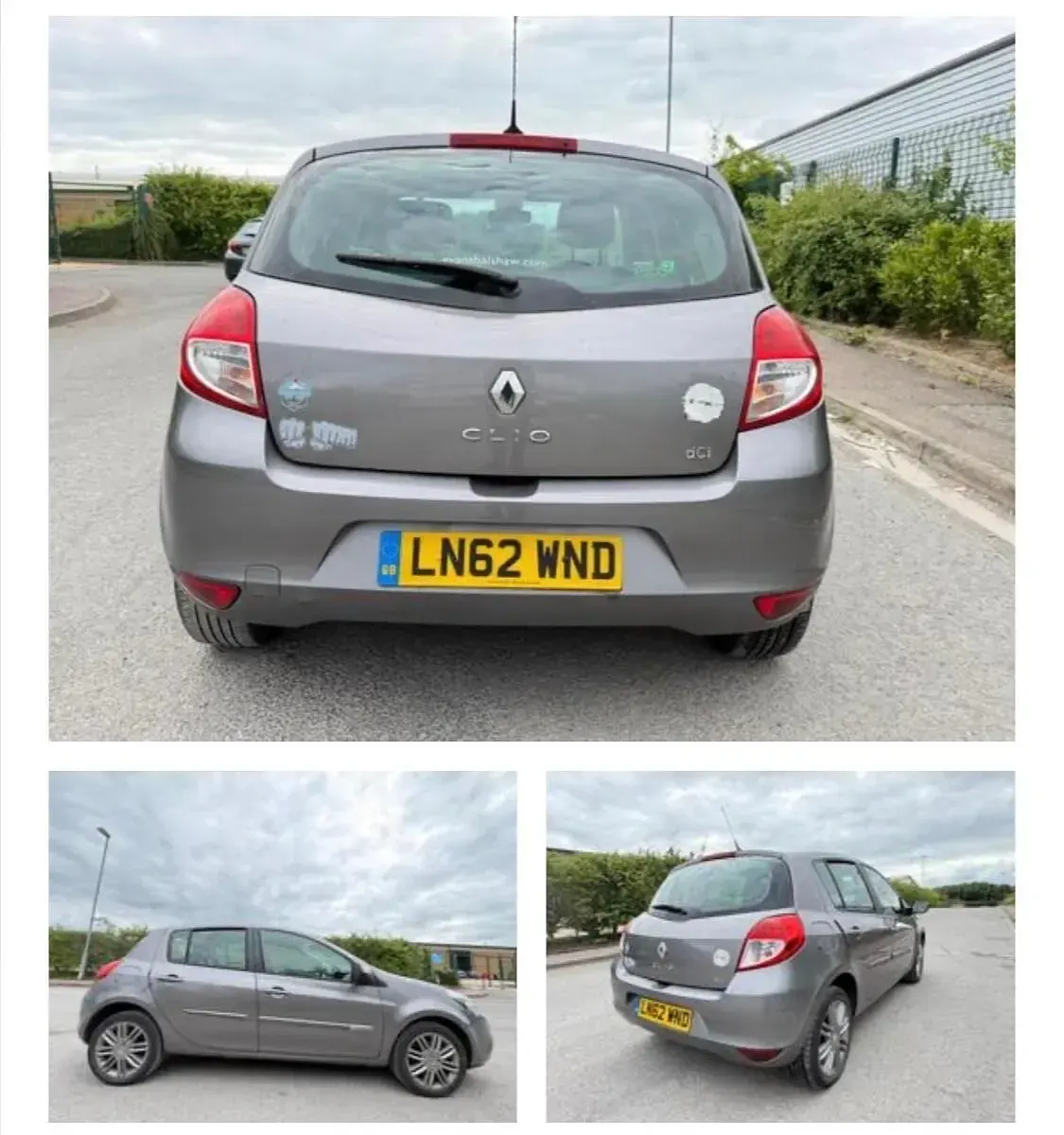 Used Renault Clio Dynamique 88 HP (64 kW) 2012 Grey Hatchback