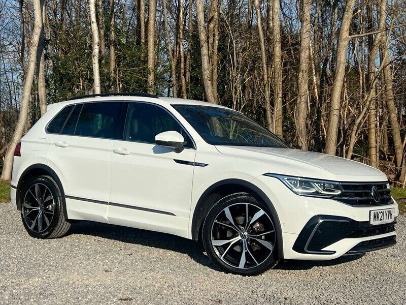 White Used 2021 VW Tiguan R-line SUV | £20,413 (Super price) - Image 1/4