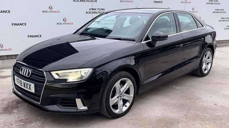 Used Audi A3 Sport 116 HP (85 kW) 2018 Black Sedan
