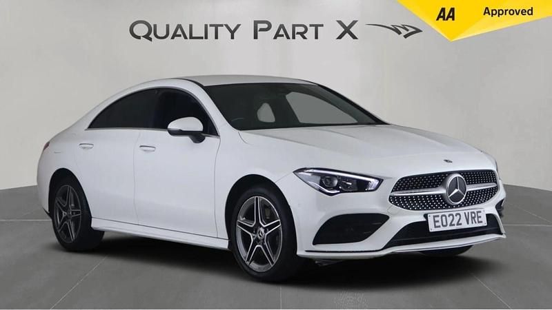 White Used 2022 Mercedes CLA250e AMG Line Premium Sedan | £20,250 (Good price) - Image 1/3
