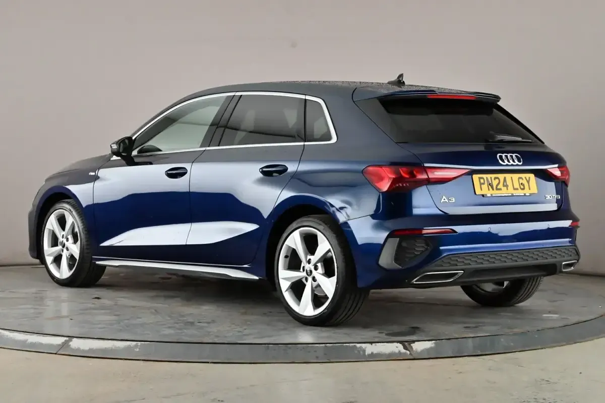 Used Audi A3 Sportback S-Line 110 HP (80 kW) 2024 Blue Hatchback