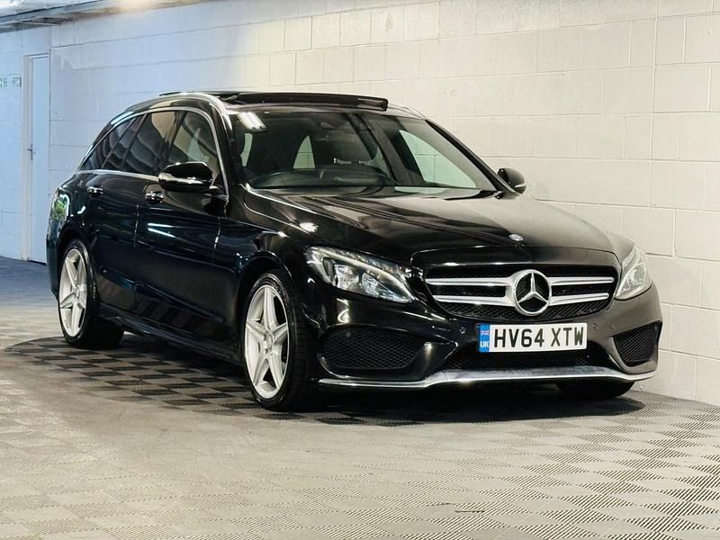 Black Used 2014 Mercedes C250 AMG Line Premium Plus Estate | £7,789 (Fair price) - Image 1/4