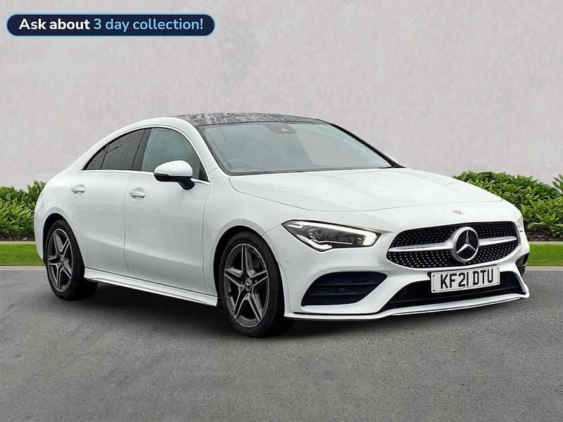 White Used 2021 Mercedes CLA180 AMG Line Premium Plus Sedan | £22,546 (Good price) - Image 1/4
