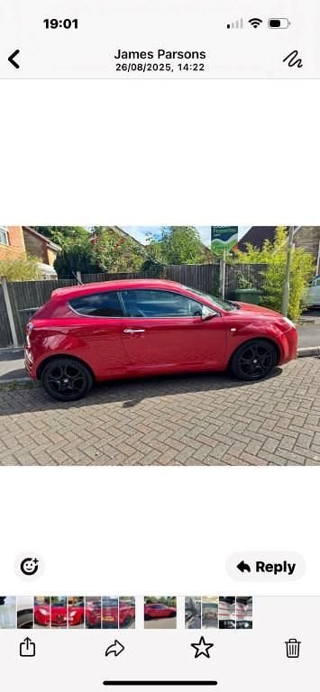 Used Alfa Romeo MiTo Distinctive 2011 Red Hatchback