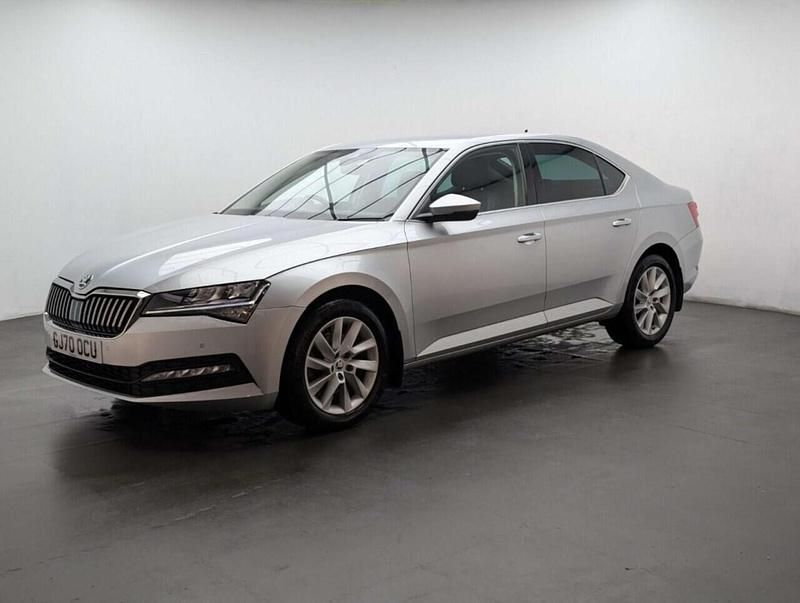 Used Skoda Superb SE Technology 150 HP (110 kW) 2020 Silver Hatchback