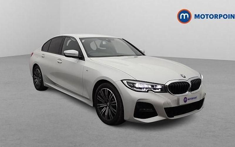 White Used 2021 BMW 330e M Sport Sedan | £23,599 (Fair price) - Image 1/4