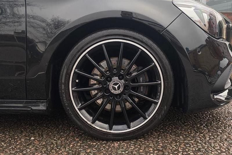 Used Mercedes CLA220 AMG line 170 HP (125 kW) 2019 Cosmos black Sedan