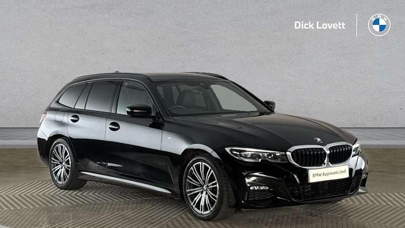 Black Used 2021 BMW 320 M Sport Estate | £27,400 (Expensive) - Image 1/4