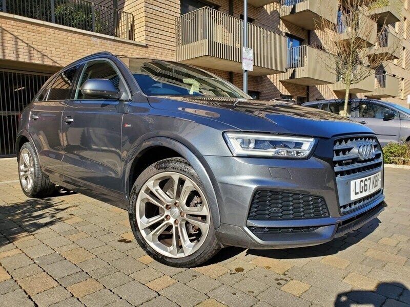 Grey Used 2017 Audi Q3 S-Line SUV | £14,395 (Fair price) - Image 1/4