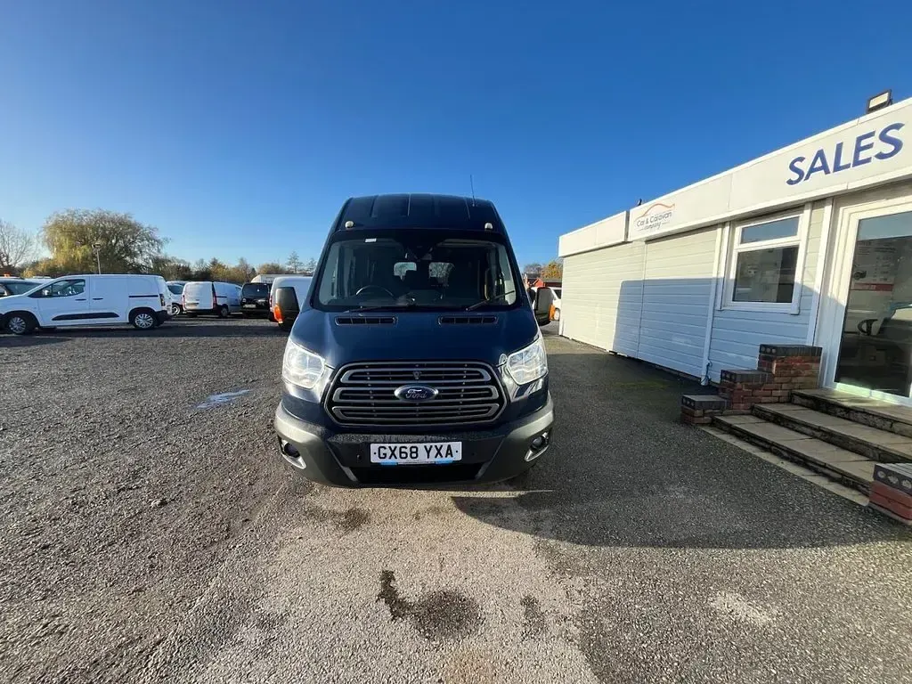 Used Ford Transit Trend 123 HP (90 kW) 2018 Blue Van