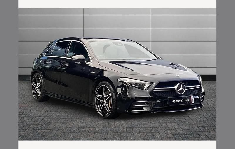 Black Used 2019 Mercedes A35 AMG Premium Plus Hatchback | £24,444 (Good price) - Image 1/3