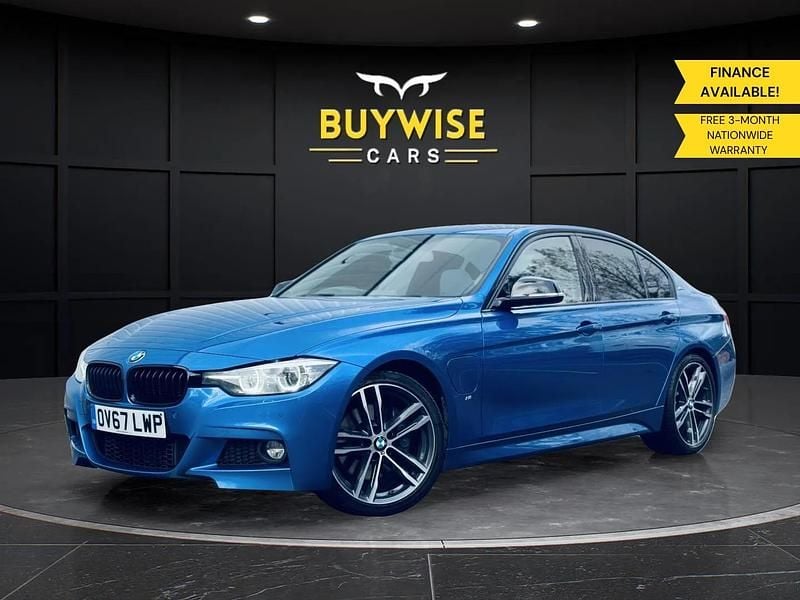 Blue Used 2017 BMW 330e M Sport Sedan | £6,995 (Expensive) - Image 1/4