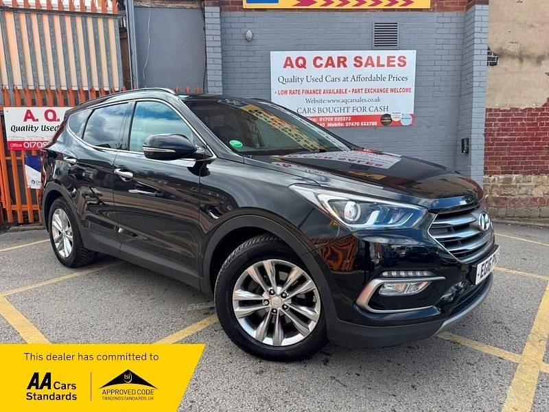 Black Used 2016 Hyundai Santa Fe Premium SUV | £12,290 (Fair price) - Image 1/4