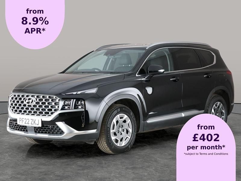 Black Used 2022 Hyundai Santa Fe Premium SUV | £26,802 (Good price) - Image 1/2