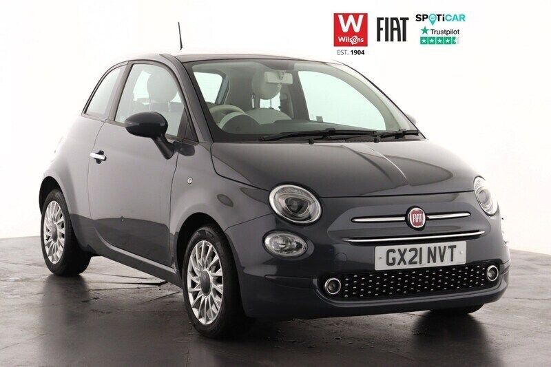 Grey Used 2021 Fiat 500 Lounge Hatchback | £9,299 (Fair price) - Image 1/3
