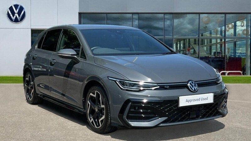 Dolphin grey metallic Used 2024 VW Golf VIII R-line Hatchback | £28,678 - Image 1/4