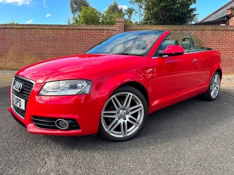 Bright red Used 2011 Audi A3 Cabriolet S-Line Cabriolet | £5,550 (A bit pricey) - Image 1/4