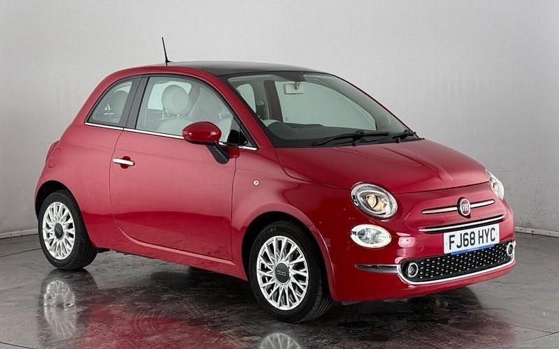 Red Used 2018 Fiat 500 Lounge Hatchback | £7,350 (Fair price) - Image 1/3