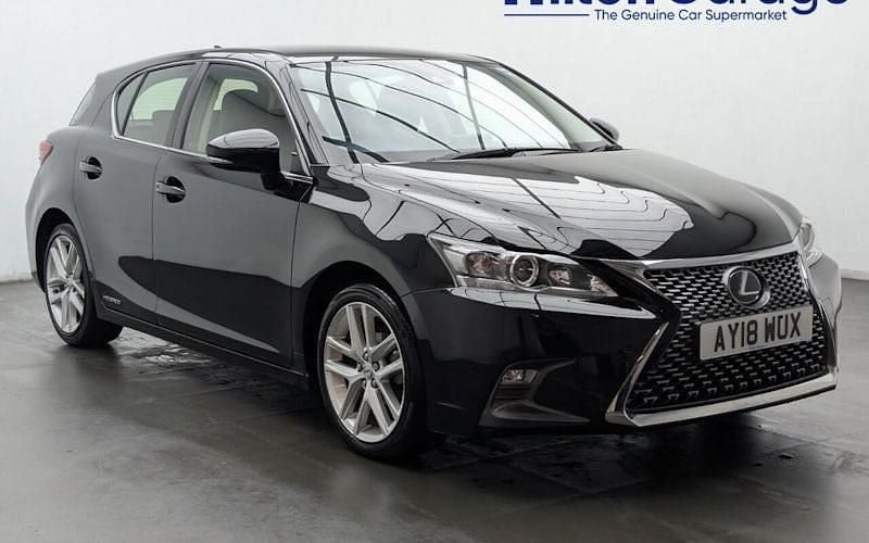 Used Lexus CT200h 136 HP (100 kW) 2018 Black Hatchback