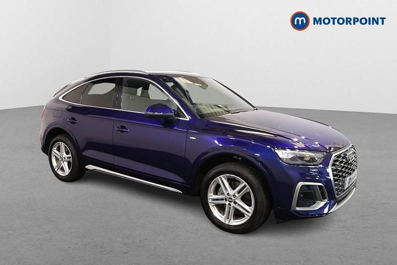 Blue Used 2021 Audi Q5 S-Line SUV | £26,999 (Fair price) - Image 1/4
