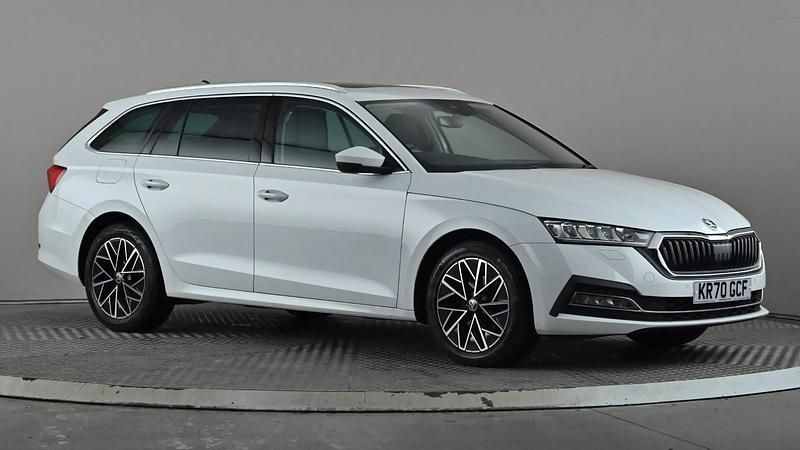 Used Skoda Octavia SE L First Edition 150 HP (110 kW) 2021 White Estate