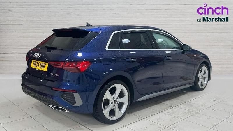 Used Audi A3 S-Line 110 HP (80 kW) 2024 Blue Hatchback