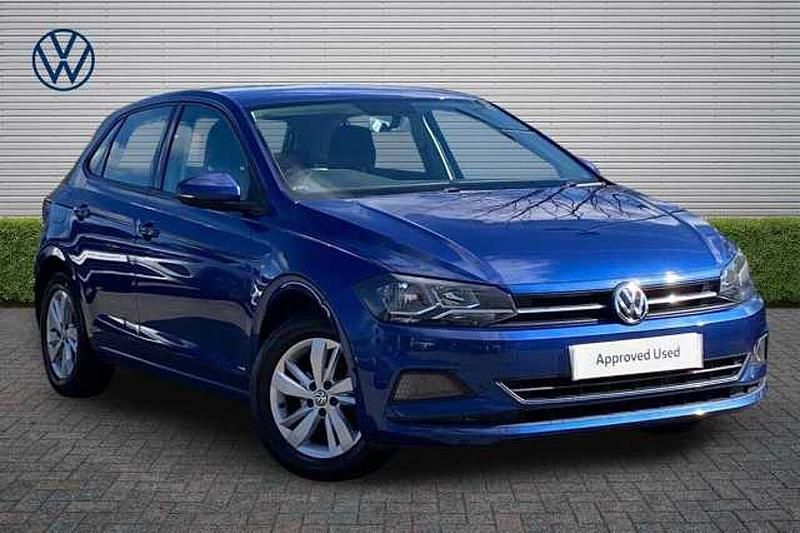 Used VW Polo SE 95 HP (69 kW) 2019 Blue Hatchback