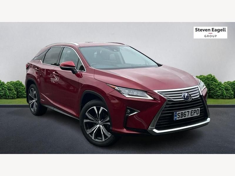 Red Used 2017 Lexus RX450h Luxury Line SUV | £21,956 (Fair price) - Image 1/3