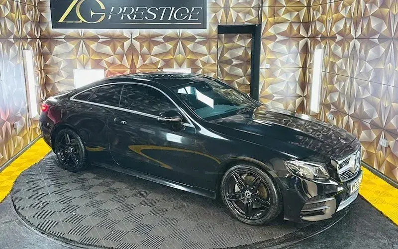 Used Mercedes E220 AMG line 194 HP (142 kW) 2019 Black Coupe