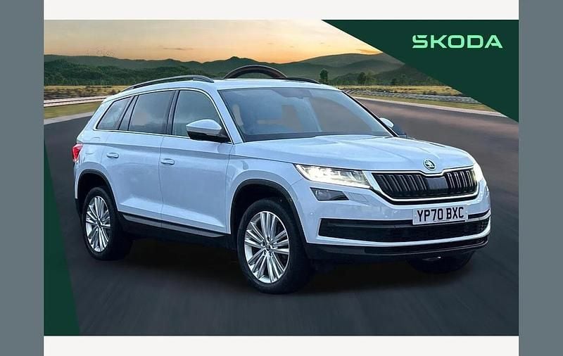 Used Skoda Kodiaq SE L 150 HP (110 kW) 2020 White SUV