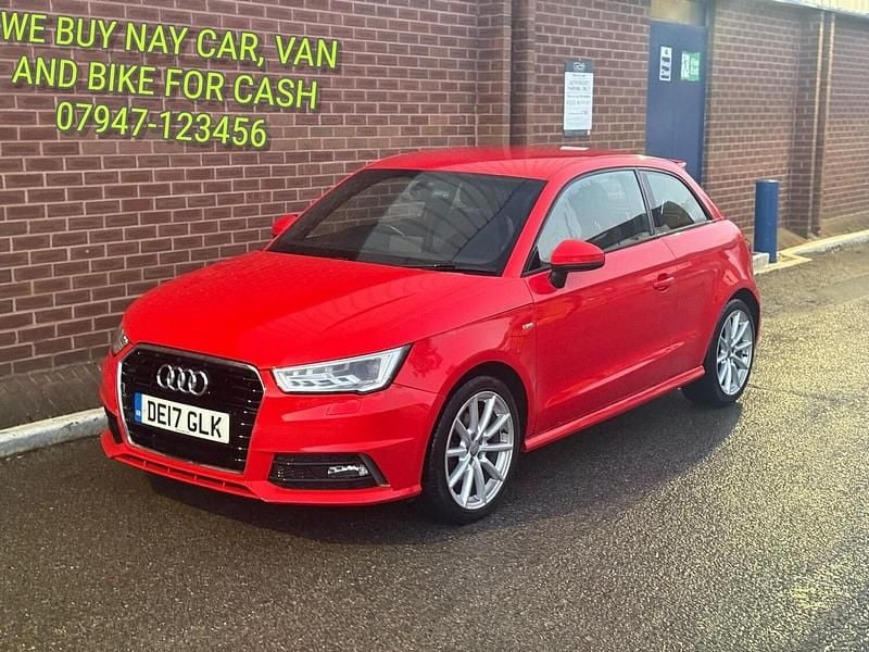 Red Used 2017 Audi A1 S-Line Hatchback | £6,990 (Good price) - Image 1/4