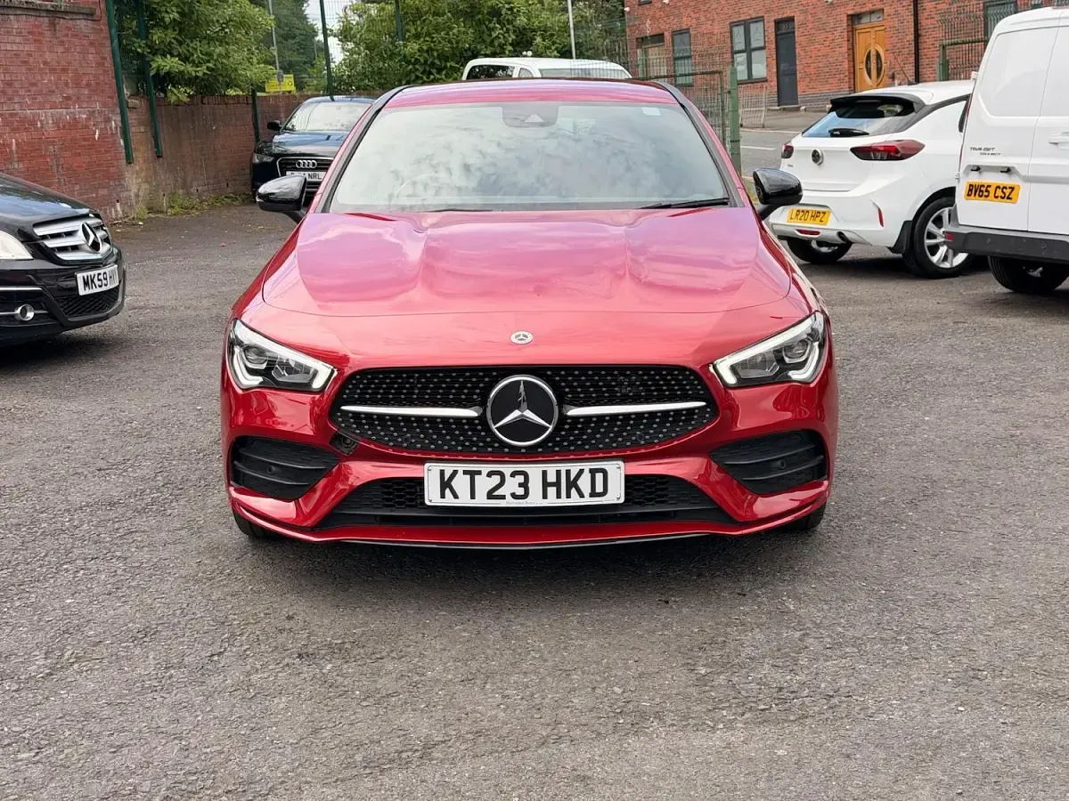 Used Mercedes CLA250e Shooting Brake AMG line 2023 Red Estate