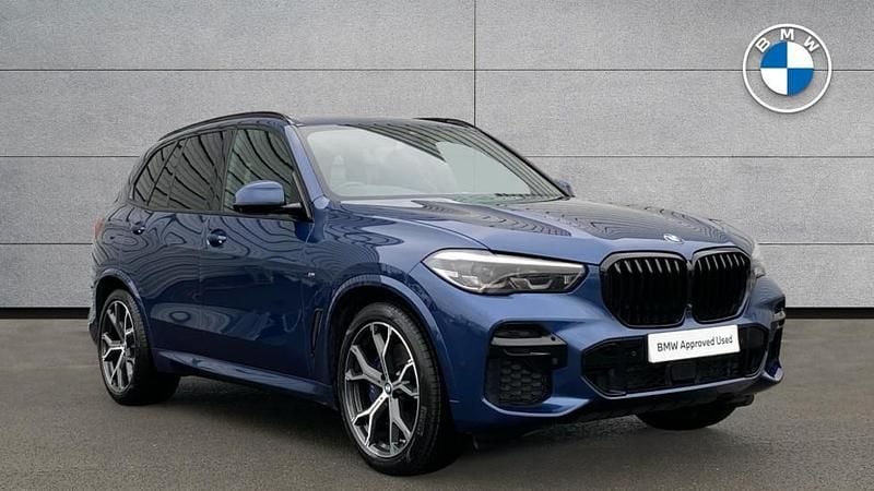 Blue Used 2022 BMW X5 M Sport SUV | £43,290 (Good price) - Image 1/4