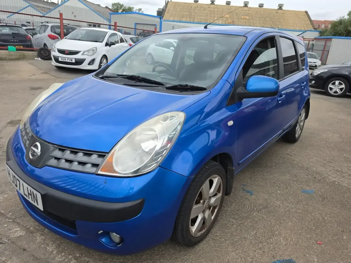 Used Nissan Note 110 HP (80 kW) 2007 Blue Hatchback