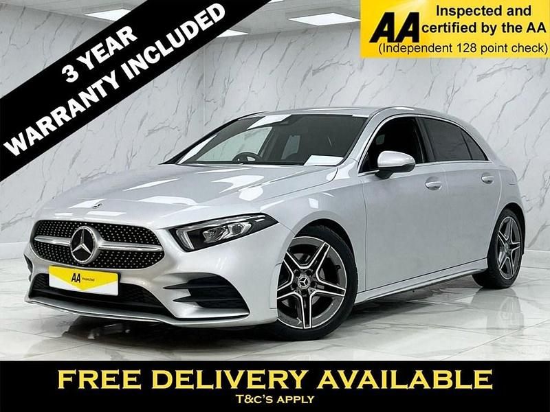 Silver Used 2021 Mercedes A180 AMG line Hatchback | £16,895 (Fair price) - Image 1/2