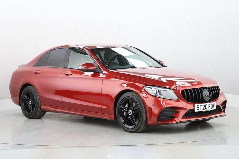 Used Mercedes C220 AMG Line Premium 194 HP (142 kW) 2020 Red Sedan