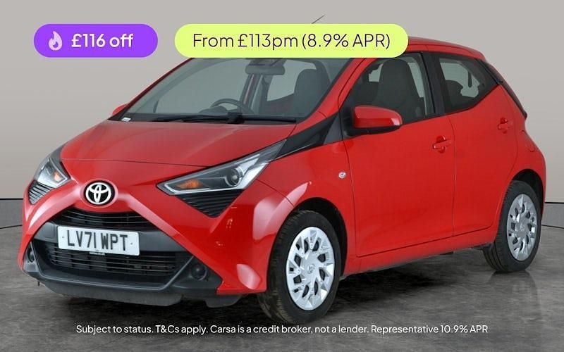 Red Used 2021 Toyota Aygo X-play Hatchback | £9,189 (Good price) - Image 1/3