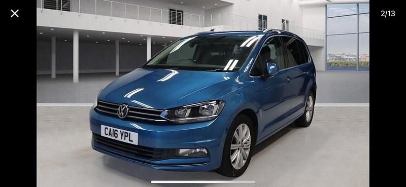 Blue Used 2016 VW Touran SEL MPV | £9,495 (Fair price) - Image 1/3