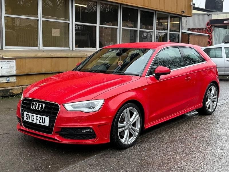Used Audi A3 S-Line 2013 Red Hatchback