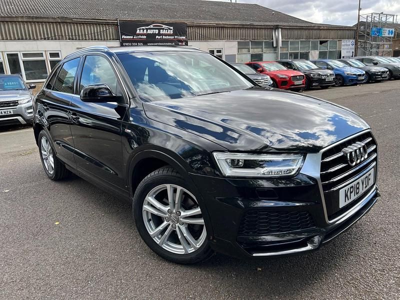 Used Audi Q3 S-Line 150 HP (110 kW) 2018 Black SUV