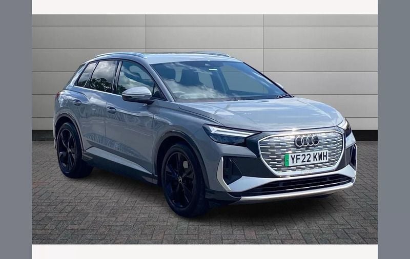 Grey Used 2022 Audi Q4 e-tron S-Line SUV | £26,950 (Good price) - Image 1/4