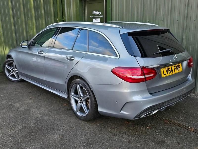 Used Mercedes C200 AMG line 184 HP (135 kW) 2014 Silver Estate