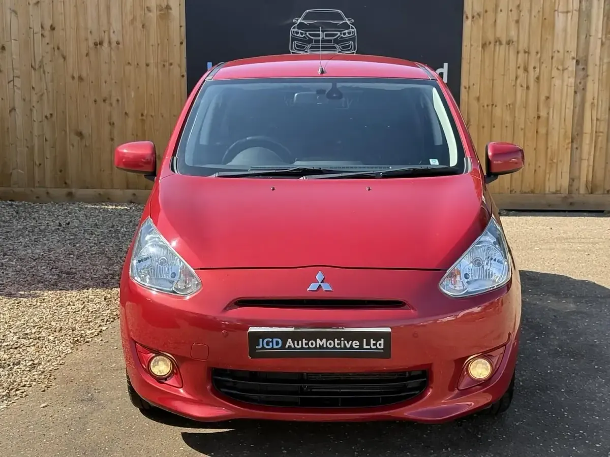 Used Mitsubishi Mirage 2015 Red Hatchback
