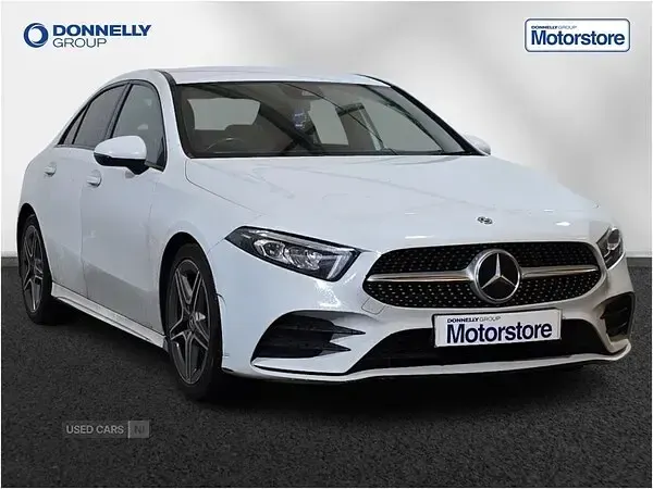 Used Mercedes A180 AMG line 116 HP (85 kW) 2019 White Sedan