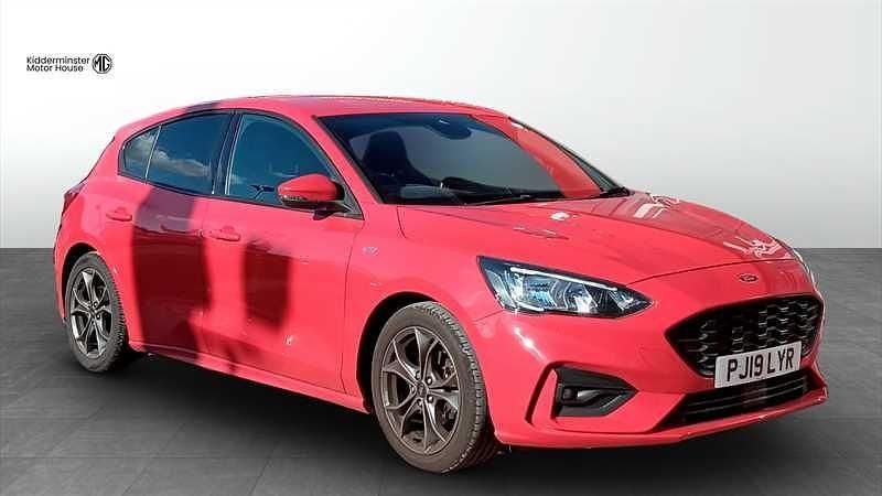 Red Used 2019 Ford Focus ST-Line Hatchback | £11,699 (Fair price) - Image 1/4