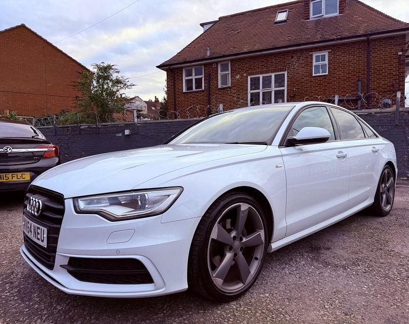 Used Audi A6 Black Edition 190 HP (139 kW) 2014 White Sedan