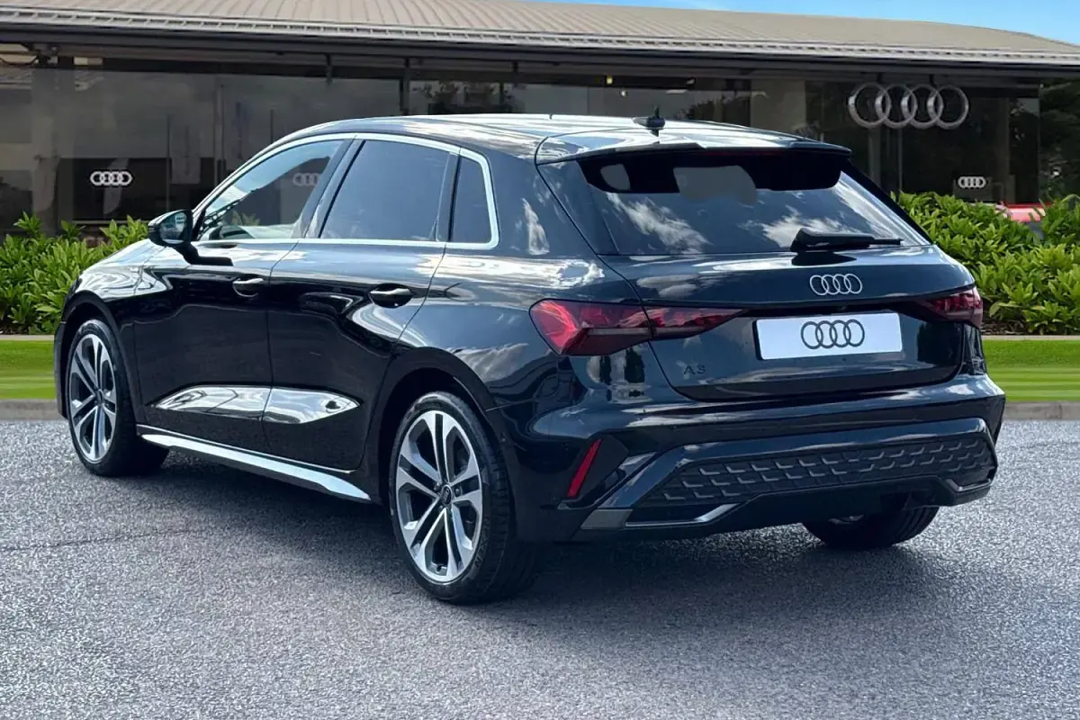 New Audi A3 Sportback S-Line 2026 Black Hatchback