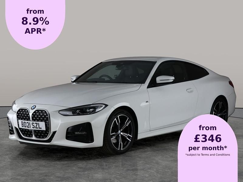 White Used 2021 BMW 420 M Sport Coupe | £22,779 (A bit pricey) - Image 1/2