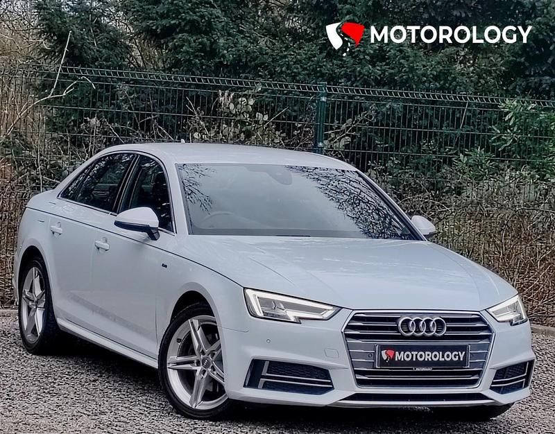 Used Audi A4 S-Line 150 HP (110 kW) 2018 White Sedan