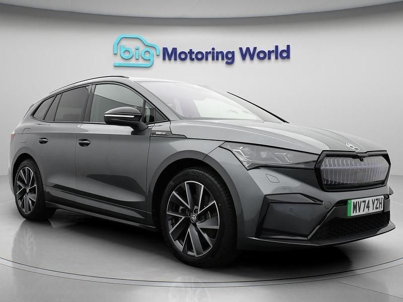 Grey Used 2024 Skoda Enyaq iV SportlinePlus SUV | £28,800 (A bit pricey) - Image 1/4